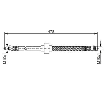 Brzdová hadice BOSCH 1 987 476 868