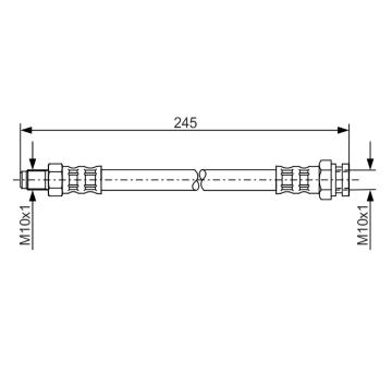 Brzdová hadica BOSCH 1 987 476 876