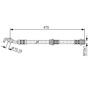 Brzdová hadica BOSCH 1 987 476 902