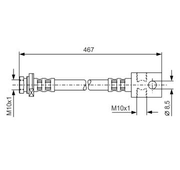 Brzdová hadica BOSCH 1 987 476 903