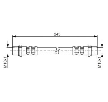 Brzdová hadica BOSCH 1 987 476 904