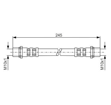 Brzdová hadice BOSCH 1 987 476 904