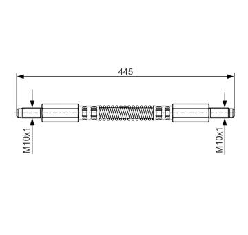 Brzdová hadica BOSCH 1 987 476 925