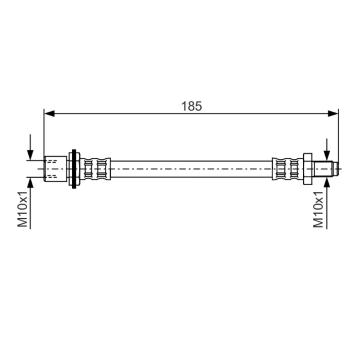 Brzdová hadica BOSCH 1 987 476 939