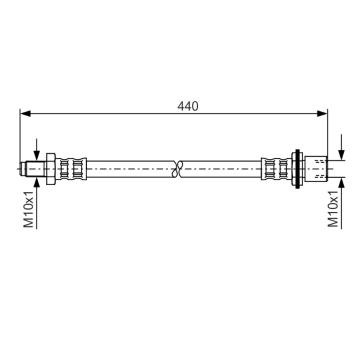 Brzdová hadica BOSCH 1 987 476 940