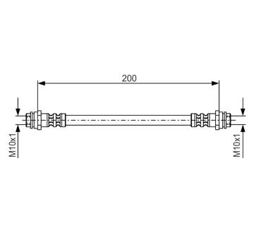 Brzdová hadica BOSCH 1 987 476 946