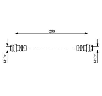 Brzdová hadice BOSCH 1 987 476 946