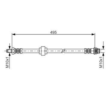 Brzdová hadica BOSCH 1 987 476 953