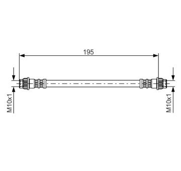 Brzdová hadica BOSCH 1 987 476 956