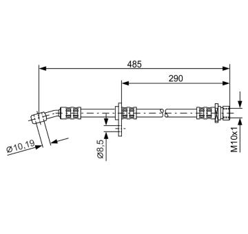 Brzdová hadice BOSCH 1 987 476 989