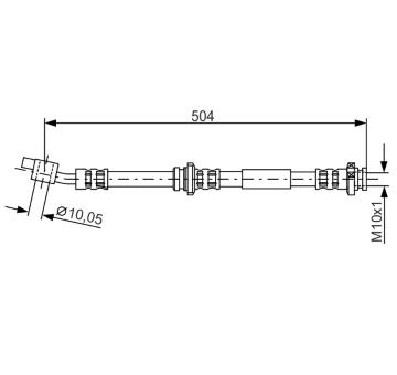 Brzdová hadice BOSCH 1 987 476 995
