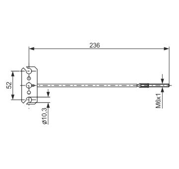 Tažné lanko, parkovací brzda BOSCH 1 987 477 226