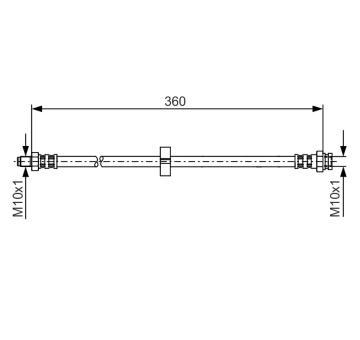 Brzdová hadica BOSCH 1 987 481 002