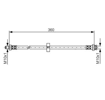 Brzdová hadice BOSCH 1 987 481 002