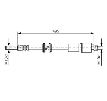 Brzdová hadice BOSCH 1 987 481 005