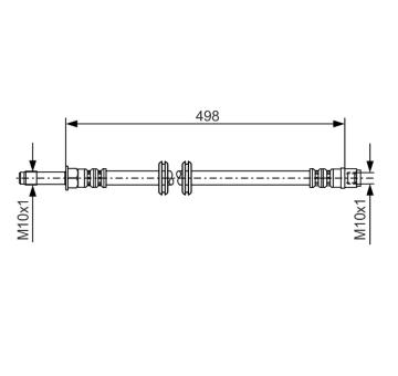Brzdová hadice BOSCH 1 987 481 006