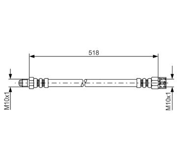 Brzdová hadica BOSCH 1 987 481 007