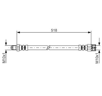 Brzdová hadice BOSCH 1 987 481 007