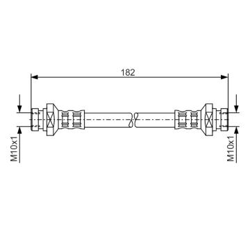 Brzdová hadica BOSCH 1 987 481 010