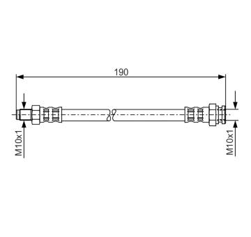 Brzdová hadica BOSCH 1 987 481 011