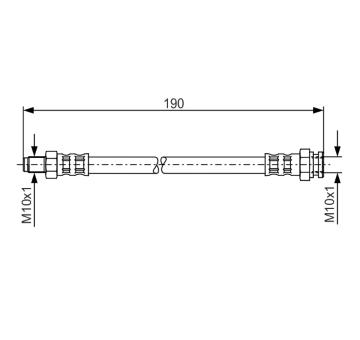 Brzdová hadice BOSCH 1 987 481 011