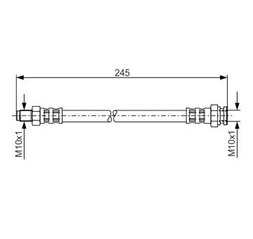 Brzdová hadica BOSCH 1 987 481 013