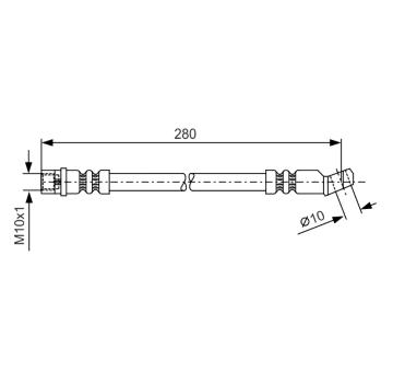 Brzdová hadica BOSCH 1 987 481 014