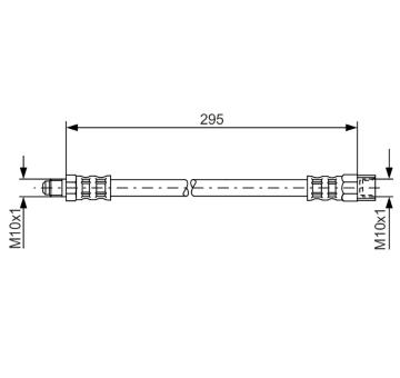 Brzdová hadice BOSCH 1 987 481 015