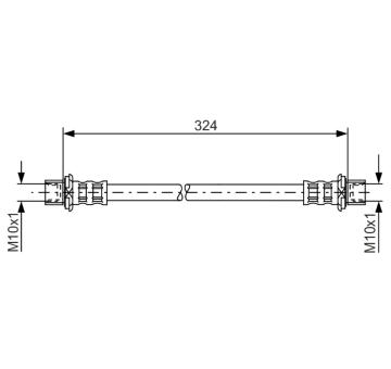Brzdová hadica BOSCH 1 987 481 016