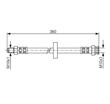 Brzdová hadica BOSCH 1 987 481 017