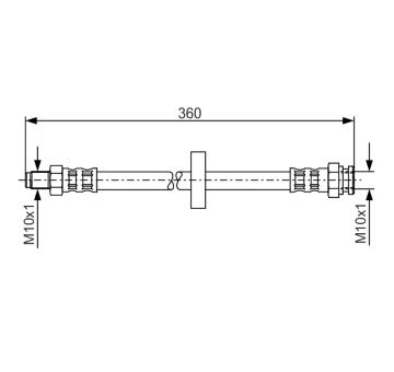 Brzdová hadice BOSCH 1 987 481 017