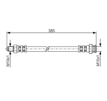 Brzdová hadica BOSCH 1 987 481 018