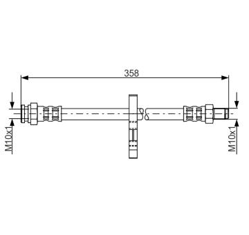 Brzdová hadice BOSCH 1 987 481 019