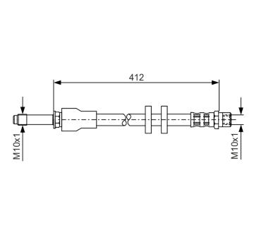 Brzdová hadice BOSCH 1 987 481 021