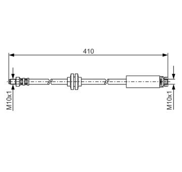 Brzdová hadica BOSCH 1 987 481 022