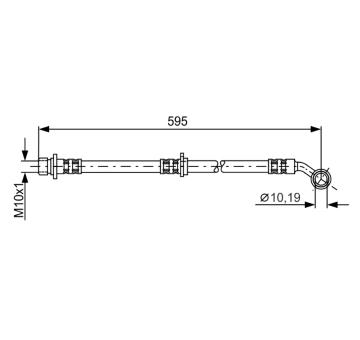 Brzdová hadica BOSCH 1 987 481 027