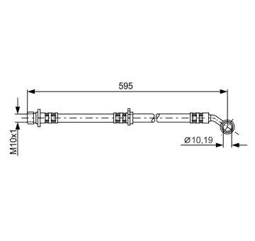 Brzdová hadice BOSCH 1 987 481 027
