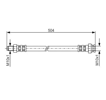 Brzdová hadica BOSCH 1 987 481 034