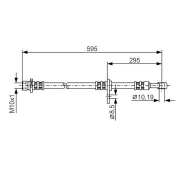 Brzdová hadica BOSCH 1 987 481 044