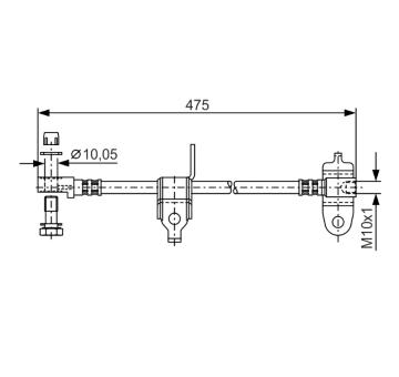Brzdová hadica BOSCH 1 987 481 045