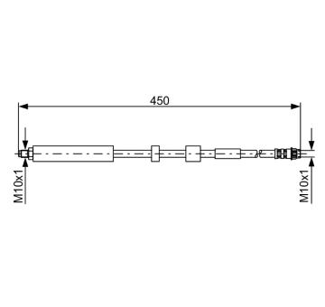 Brzdová hadica BOSCH 1 987 481 051