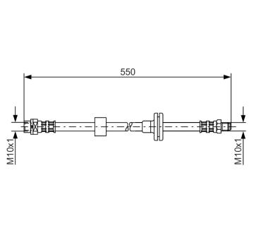 Brzdová hadica BOSCH 1 987 481 056