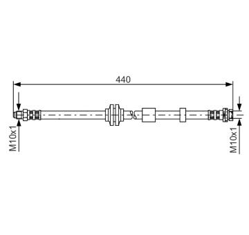 Brzdová hadica BOSCH 1 987 481 059