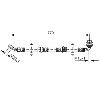 Brzdová hadica BOSCH 1 987 481 071