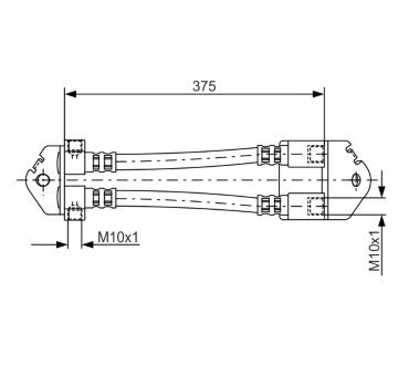Brzdová hadica BOSCH 1 987 481 072
