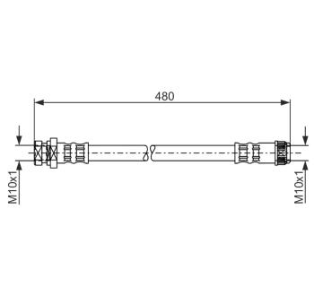 Brzdová hadice BOSCH 1 987 481 074