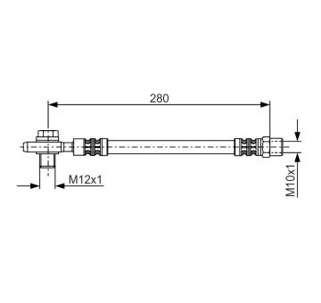 Brzdová hadice BOSCH 1 987 481 082