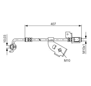 Brzdová hadica BOSCH 1 987 481 113