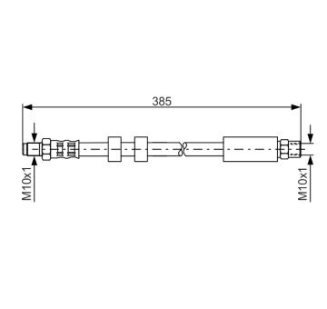 Brzdová hadica BOSCH 1 987 481 117