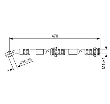 Brzdová hadica BOSCH 1 987 481 149
